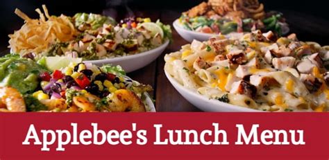 Always great for dinner and lunch delivery Check your mobile app or call (727) 539-6388 for a list of delivery options. . Applebees lunch menu